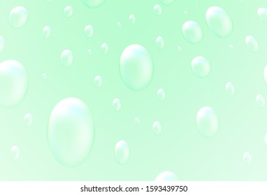 Light Green vector texture with disks. Abstract illustration with colored bubbles in nature style. The pattern can be used for ads, leaflets of liquid.