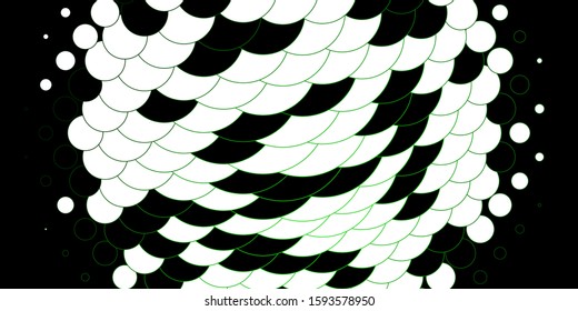 Light Green vector texture with disks. Colorful illustration with gradient dots in nature style. Pattern for booklets, leaflets.