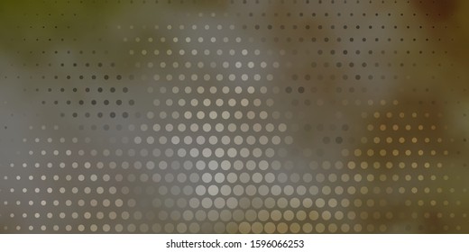 Light Green vector texture with disks. Glitter abstract illustration with colorful drops. Design for your commercials.