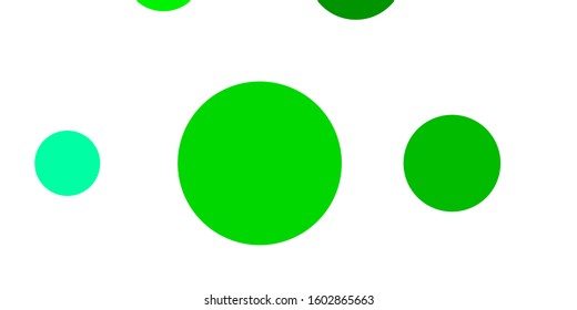 Light Green vector texture with disks. Modern abstract illustration with colorful circle shapes. Design for your commercials.