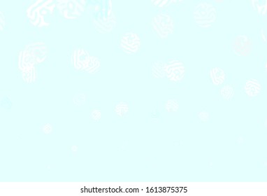 Light Green vector texture with disks. Modern abstract illustration with colorful water drops. Pattern for futuristic ad, booklets.