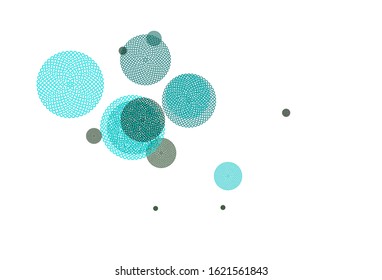 Light Green vector texture with disks. Beautiful colored illustration with blurred circles in nature style. Pattern for beautiful websites.