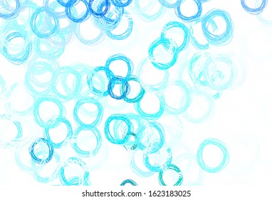 Light Green vector texture with disks. Beautiful colored illustration with blurred circles in nature style. Pattern for beautiful websites.