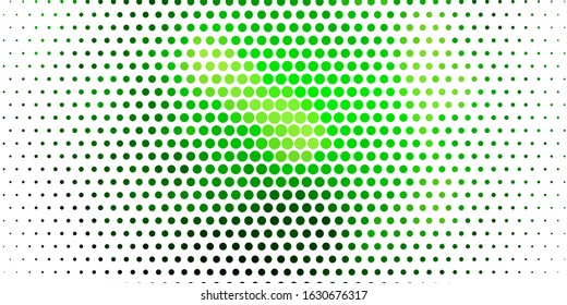 Light Green vector texture with disks. Abstract illustration with colorful spots in nature style. New template for a brand book.