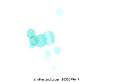 Light Green vector texture with disks. Abstract illustration with colored bubbles in nature style. Pattern for textures of wallpapers.