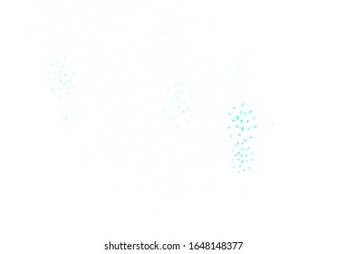Light Green vector texture with disks. Glitter abstract illustration with blurred drops of rain. Pattern for textures of wallpapers.