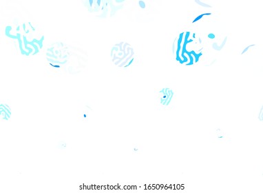 Light Green vector texture with disks. Modern abstract illustration with colorful water drops. Design for your business advert.