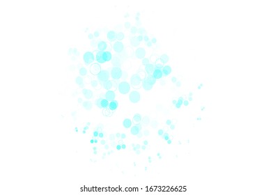 Light Green vector texture with disks. Illustration with set of shining colorful abstract circles. Pattern for ads, leaflets.