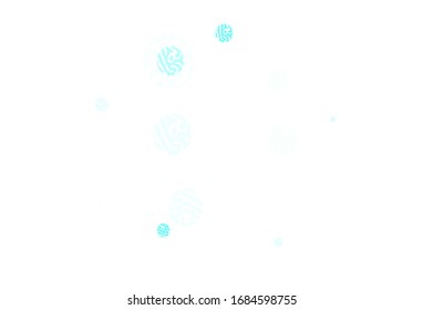 Light Green vector texture with disks. Beautiful colored illustration with blurred circles in nature style. Design for poster, banner of websites.