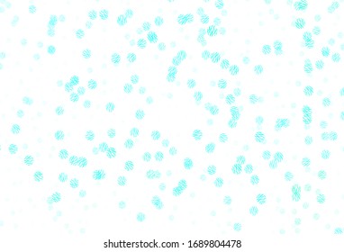 Light Green vector texture with disks, lines. Beautiful colorful illustration with circles, lines. Pattern for textures of wallpapers.