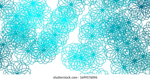 Light Green vector texture with disks. Colorful illustration with gradient dots in nature style. Pattern for websites.