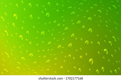 Light Green vector texture with disks. Glitter abstract illustration with blurred drops of rain. Beautiful design for your business natural advert.