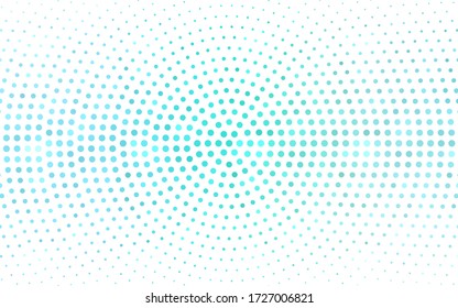 Light Green vector  texture with disks. Glitter abstract illustration with blurred drops of rain. Pattern for textures of wallpapers.