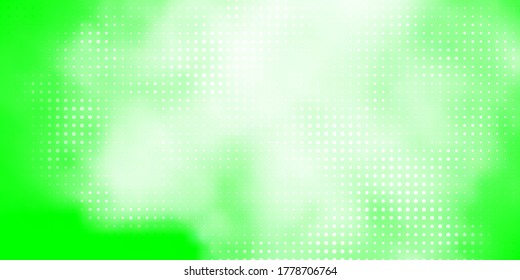 Light Green vector texture with disks. Glitter abstract illustration with colorful drops. Pattern for wallpapers, curtains.