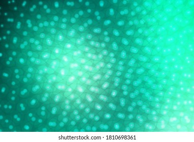 Light Green vector texture with disks. Blurred decorative design in abstract style with bubbles. Design for poster, banner of websites.