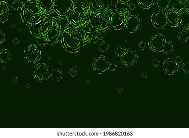 Hellgrüne Vektorstruktur mit Scheiben. Glitzere abstrakte Illustration mit unscharfem Regen. Wassermuster, Regen fällt.