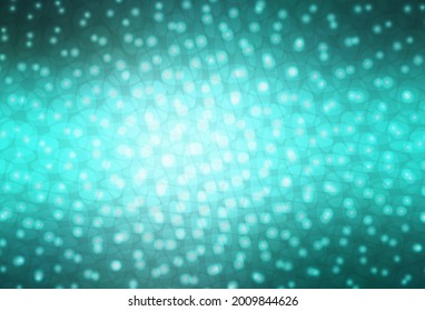 Textura vectorial verde claro con discos. Hermosa ilustración de color con círculos borrosos en estilo natural. Patrón para sitios web hermosos.