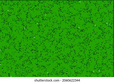 Light Green vector texture with disks. Blurred decorative design in abstract style with bubbles. Design for posters, banners.