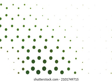 Light green vector texture with disks. Abstract illustration with colored bubbles in nature style. Completely new template for your brand book.