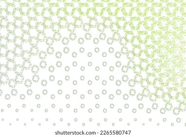 Light green vector texture with disks. Glitter abstract illustration with blurred drops of rain. Pattern for ads, leaflets.