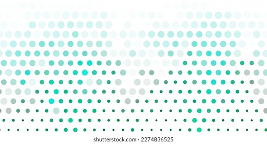 Light green vector texture with disks. Abstract decorative design in gradient style with bubbles. Design for posters, banners.