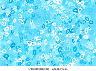 Textura vectorial verde claro con discos. Diseño decorativo borroso en estilo abstracto con burbujas. Patrón de agua, caídas de lluvia.