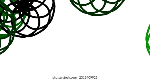 Light Green vector texture with disks. Glitter abstract illustration with colorful drops. Pattern for websites.