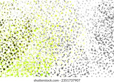 Textura vectorial verde claro con discos. Ilustración abstracta moderna con gotas de agua coloridas. Diseño para su anuncio comercial.