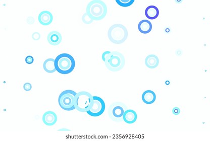 Light Green vector texture with disks. Glitter abstract illustration with blurred drops of rain. Pattern for beautiful websites.
