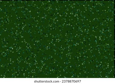 Light Green vector texture with disks. Glitter abstract illustration with blurred drops of rain. Completely new template for your brand book.