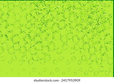 Light green vector texture with disks. Glitter abstract illustration with blurred drops of rain. Design for posters, banners.