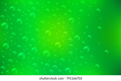 Light Green vector texture with disks. Abstract illustration with colored bubbles in nature style. Beautiful design for your business natural advert.