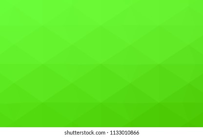 Light Green vector texture with gradient triangles. Colorful illustration in polygonal style with gradient. Brand new style for your business design.
