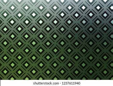 Light Green vector texture with lines, rhombuses. Colorful illustration with lines, cubes on abstract template. Pattern for websites, landing pages.
