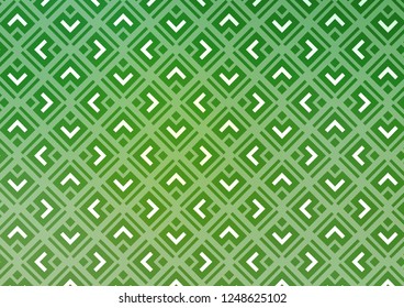 Light Green vector texture with lines, rhombuses. Glitter abstract illustration with colorful lines, rhombuses. Pattern for websites, landing pages.