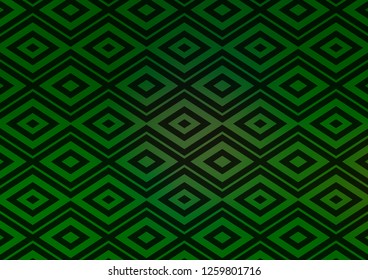 Light Green vector texture with lines, rhombuses. Glitter abstract illustration with colorful lines, rhombuses. Pattern for websites, landing pages.