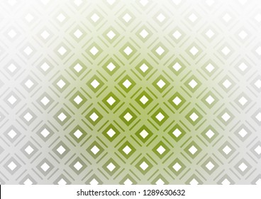 Light Green vector texture with lines, rhombuses. Colorful decorative design in simple style with lines, rhombuses. Pattern for business booklets, leaflets.