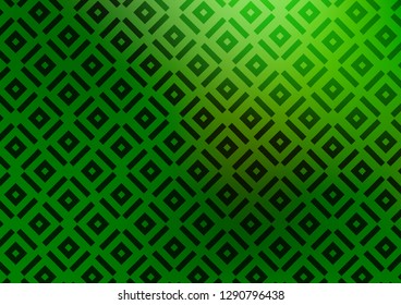 Light Green vector texture with lines, rhombuses. Glitter abstract illustration with colorful lines, rhombuses. Pattern for websites, landing pages.