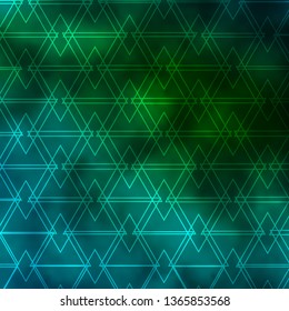 Light Green vector texture with lines, triangles. Abstract gradient design with colorful triangles. Best design for posters, banners.