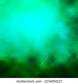 Light Green vector texture with lines. Geometric abstract illustration with blurred lines. Template for your UI design.