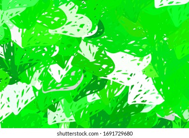 Light Green vector texture with lovely hearts. Beautiful celebration style hearts on abstract illustration. Design for a business advert of anniversary.