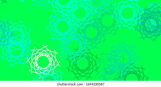 Light Green vector texture with memphis shapes. Simple design in abstract style with gradient forms. Smart design for your business.
