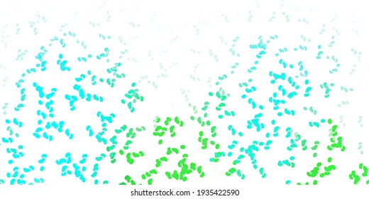 Light green vector texture with memphis shapes. Colorful abstract forms with gradient in simple style. Simple illustration for your web site.