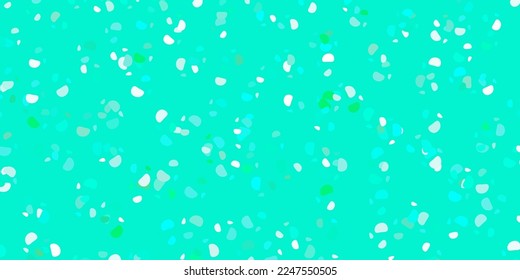 Light green vector texture with memphis shapes. Colorful abstract forms with gradient in simple style. Simple illustration for your web site.