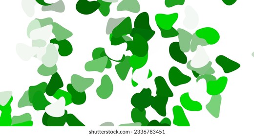 Light green vector texture with memphis shapes. Illustration with colorful shapes in abstract style. Modern design for your ads.