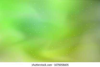 Light Green vector texture with milky way stars. Modern abstract illustration with Big Dipper stars. Smart design for your business advert.