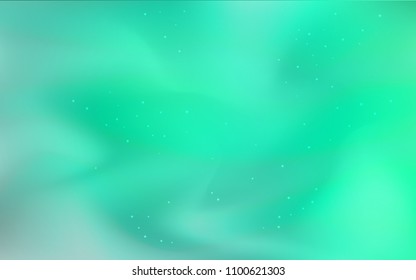 Light Green vector texture with milky way stars. Modern abstract illustration with Big Dipper stars. Pattern for astronomy websites.