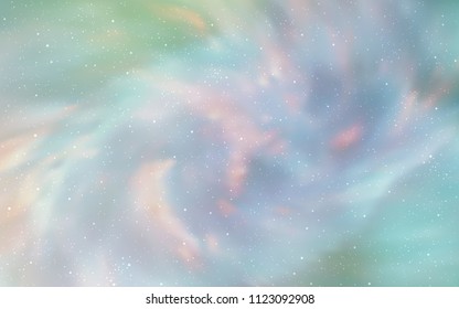 Light Green vector texture with milky way stars. Modern abstract illustration with Big Dipper stars. Pattern for astronomy websites.