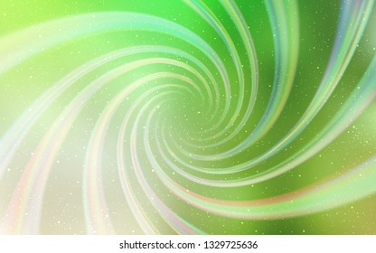 Light Green vector texture with milky way stars. Glitter abstract illustration with colorful cosmic stars. Pattern for astrology websites.