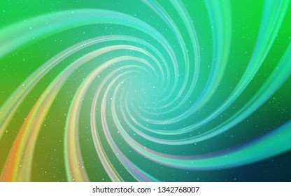 Light Green vector texture with milky way stars. Shining illustration with sky stars on abstract template. Template for cosmic backgrounds.